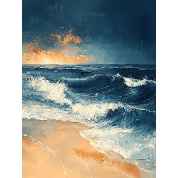 Qisvanset 12x16 Inch Framed Canvas Wall Art Peace Be Still Subtle Modern Coastal Biblical Scripture Wall Art