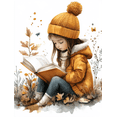 thumbnail image 1 of Qisvanset 12x16 Inch With Frame 2D Flat Wall Art Let's Read Educational Watercolor Kids Room Wall Decor, 1 of 8