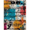 thumbnail image 1 of Qisvanset Abstract Music Sheet Canvas Wall Art 15.75x11.81 INCHES, 1 of 8