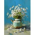 thumbnail image 1 of Qisvanset Daisies In Kettle Canvas Print 15.75x11.81 Inches, 1 of 8