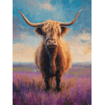 thumbnail image 1 of Qisvanset Highland Cow Oil Canvas Print 15.75x11.81 Inches, 1 of 8