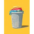 thumbnail image 1 of Qisvanset Laundry Basket Colorful Clothes Canvas Print 15.75x11.81 Inches, 1 of 8