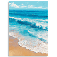 thumbnail image 1 of Qisvanset Ocean Waves Beach Landscape Canvas Wall Art 15.75x11.81 INCHES, 1 of 8