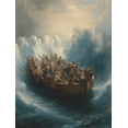 thumbnail image 1 of Qisvanset Sea Of Galilee Ship Bible Scene Canvas Wall Art 15.75x11.81 Inches, 1 of 8