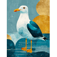 thumbnail image 1 of Qisvanset Seagull Coastal Canvas Wall Art 15.75x11.81 INCHES, 1 of 8
