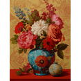 thumbnail image 1 of Qisvanset Vibrant Floral Vase Art Canvas Print 15.75x11.81 Inches, 1 of 8