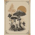 thumbnail image 1 of Qisvanset Vintage Mushroom Illustration Canvas Print 15.75x11.81 Inches, 1 of 8
