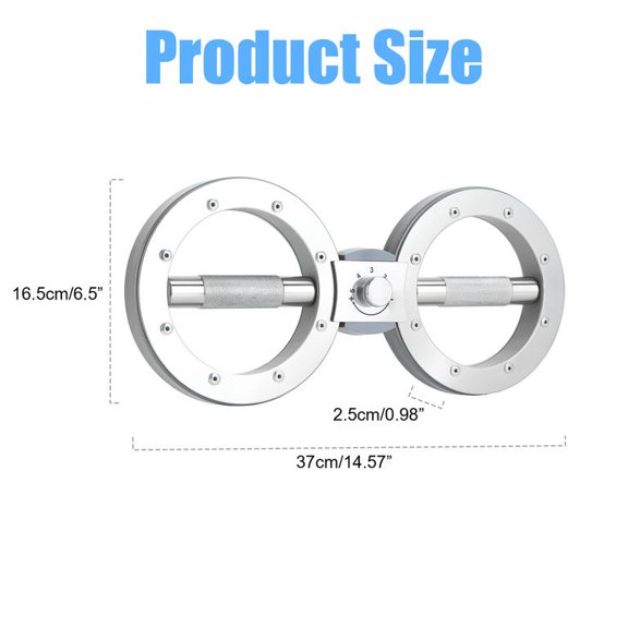 Qiuikloi Arm Workout Equipment with 12LB Resistance, 360 Degree Rotatable Forearm Exerciser, 5-Level Adjustable Multi-Functional Rotational Trainer, Grip Strength Trainer for Home and Gym Workouts