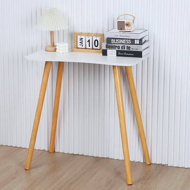 Qiuikloi Computer Desk for Small Spaces Home Office Work Desk Small Office Desk Study Writing Table Workstation (27.56x15.75x28.74 inch)