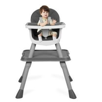 Qiuikloi Portable 6-in-1 Baby High Chair, Toddlers Highchair Adjustable Children Dining Chair Baby Eating Chair with Removable Dish for Babies Infant