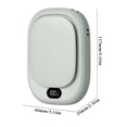 thumbnail image 1 of Qiulaii 2 in 1 Rechargeable Hand Warmer Power Bank with Digital Display Portable Pocket Heater 10000mAh Battery Winter Warmth Gift for Cold Hands Outdoor Skiing, 1 of 8