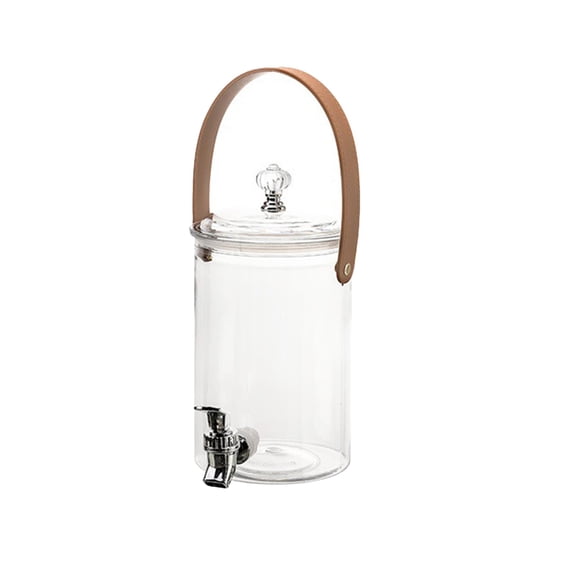 Qiulaii 2.3L/3.8L Large Capacity Plastic Water Dispenser Beverage Dispenser with Faucet for Ice Lemon Juice Iced Tea Fridge Container Party Drink Server Pitcher