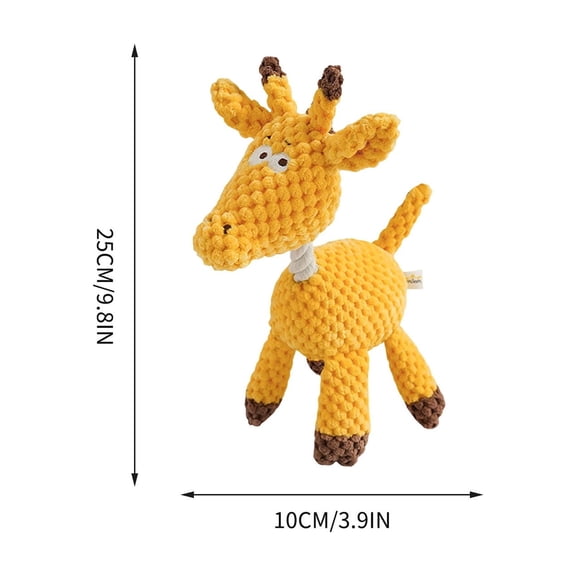 Qiulaii 2026 Dog Chew Toy for Aggressive Chewers, Stuffed Plush Squeaky Bone with Rope, Interactive Tug of War Teething Toy for Puppies Small Medium Dogs