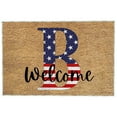 thumbnail image 1 of Qiulaii 24x16 Inch 4th of July Patriotic Doormat with Welcome Message, Non-Slip Entryway Rug for Independence Day Home Decor,B, 1 of 5