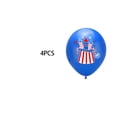 thumbnail image 1 of Qiulaii 4Pcs 4th of July Latex Balloons, Red White Blue Party Balloons for Independence Day Celebration Festive Event Decor (12in),Blue, 1 of 6
