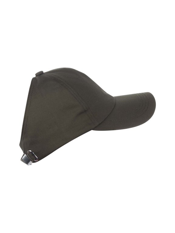 Half Top Ponytail Bucket Hat Hollow Out Visor Cap Sun Protection Hat for Women Men Adjustable Breathable Mesh Outdoor Sports 13cm Depth