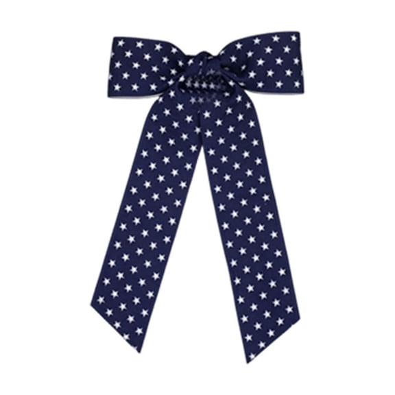 Qiulaii Independence Day Wreath Bows Decoration Ribbon Bows for Door Window Wall 4th of July Memorial Day Party Decor Red White Blue Star Print 8.3x4.7in