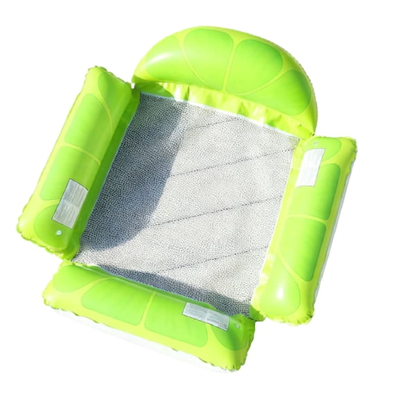 Qiulaii Inflatable Pool Float with Mesh Bottom 72x30in, Fruit Pattern 4 Tube Floating Mat Chair Bed for Adults, Portable Water Lounger for Beach Lake(C)