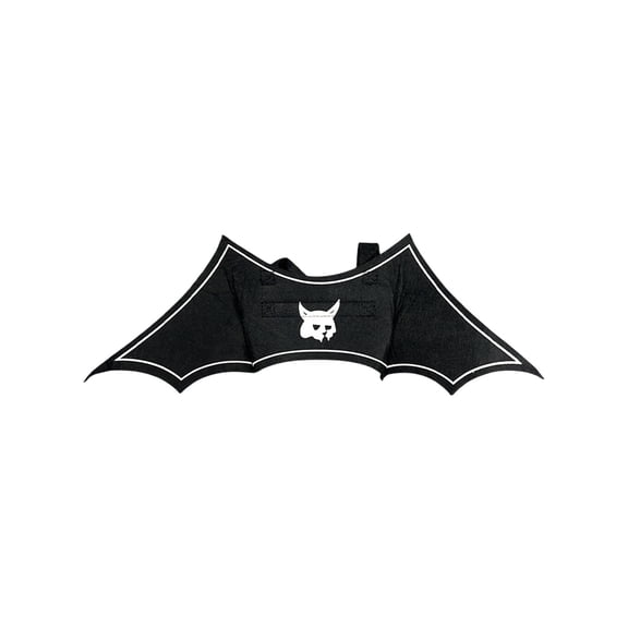 Qiulaii Pet Batwing Clothes for Halloween, Adjustable Adhesive Straps Bat Wings for Cats Small Dogs, Soft Wool Fabric Dress Up Accessory for Holiday Party Photo Prop