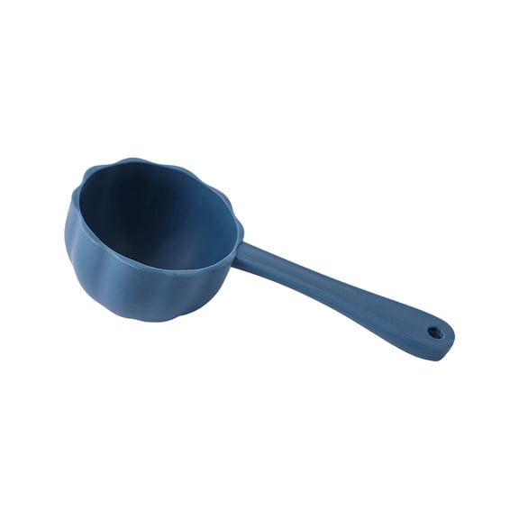 Qiulaii Round Bottom Pet Food Scoop, Cat Dog Food Measuring Spoon with Hanging Hole, Food-Grade Kitchen Grain Rice Scoop, Non-Slip Handle Easy Clean Storage Container Spoon