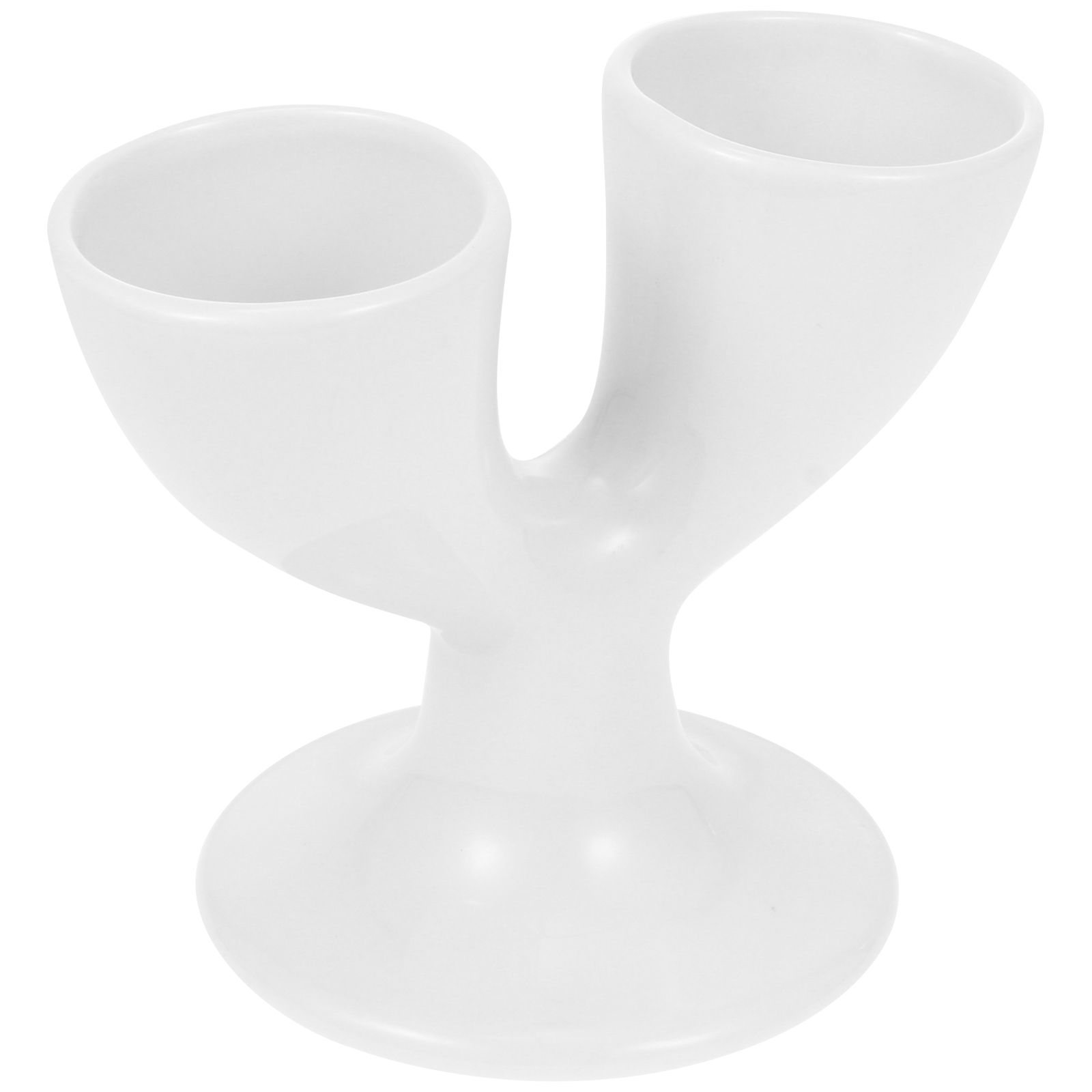 Qius 1Pc Ceramic Egg Tray Egg Storage Goblet Porcelain Boiled Egg Stand