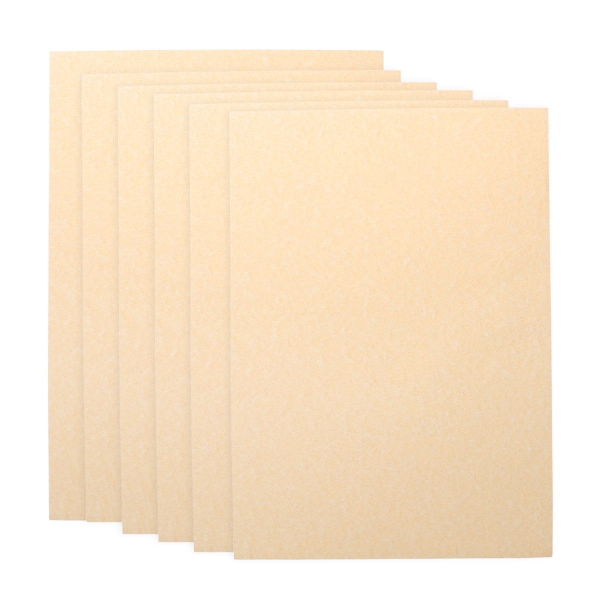 Qius 50Pcs A4 Paper Sheets Parchment Retro Paper for Certificate and Diploma 90g (Light Brown)