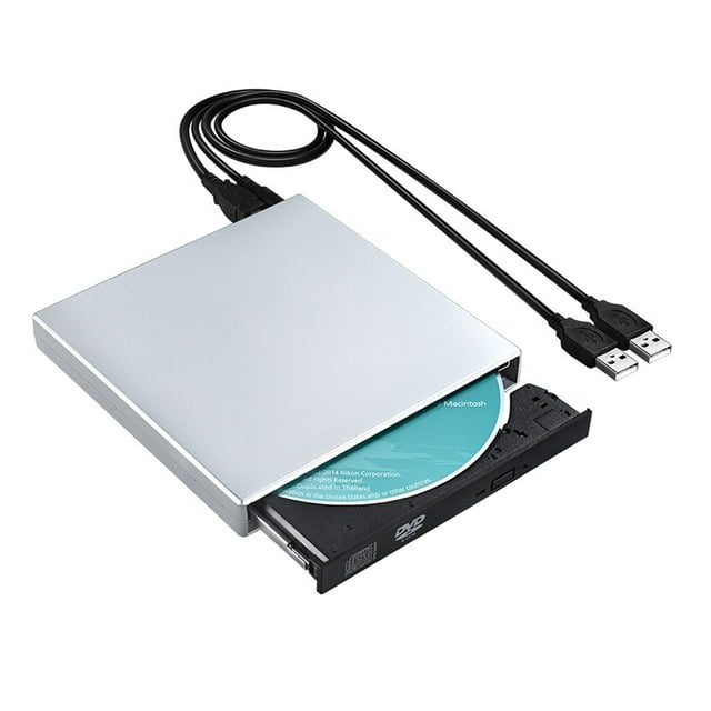 Qius USB 2.0 External CD Burner DVD/CD Reader Player for Windows OS