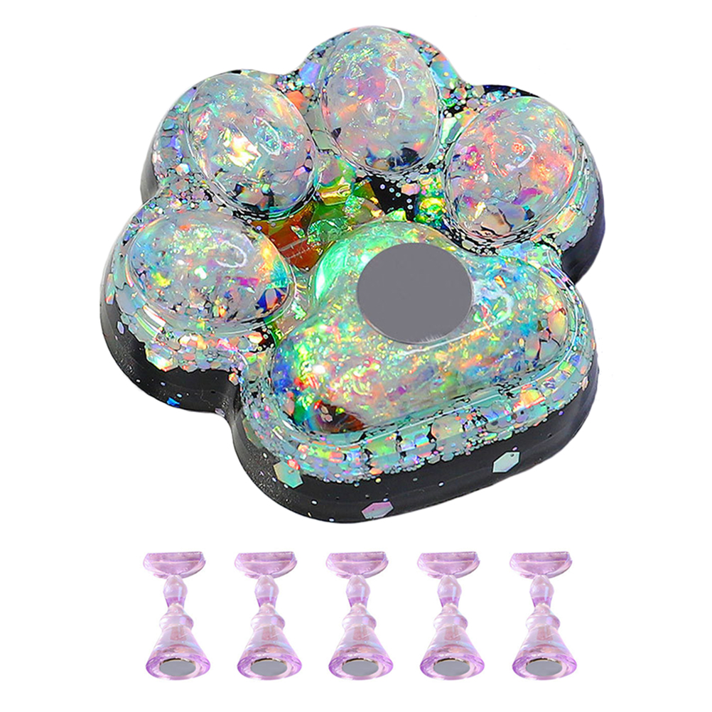 Qiushaoyue 1 Set Nail Holders Nail Practice Stand Nail Holder