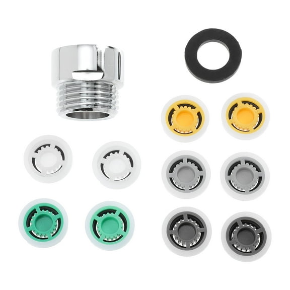 Homoyoyo Water Flow Restrictor Silver Plastic Shower Adapter No Tools Required 1Set