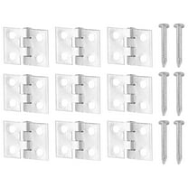 Qiushaoyue 100pcs Wooden Box Hinges Mini Cupboard Hinges with Screw Home Accessories