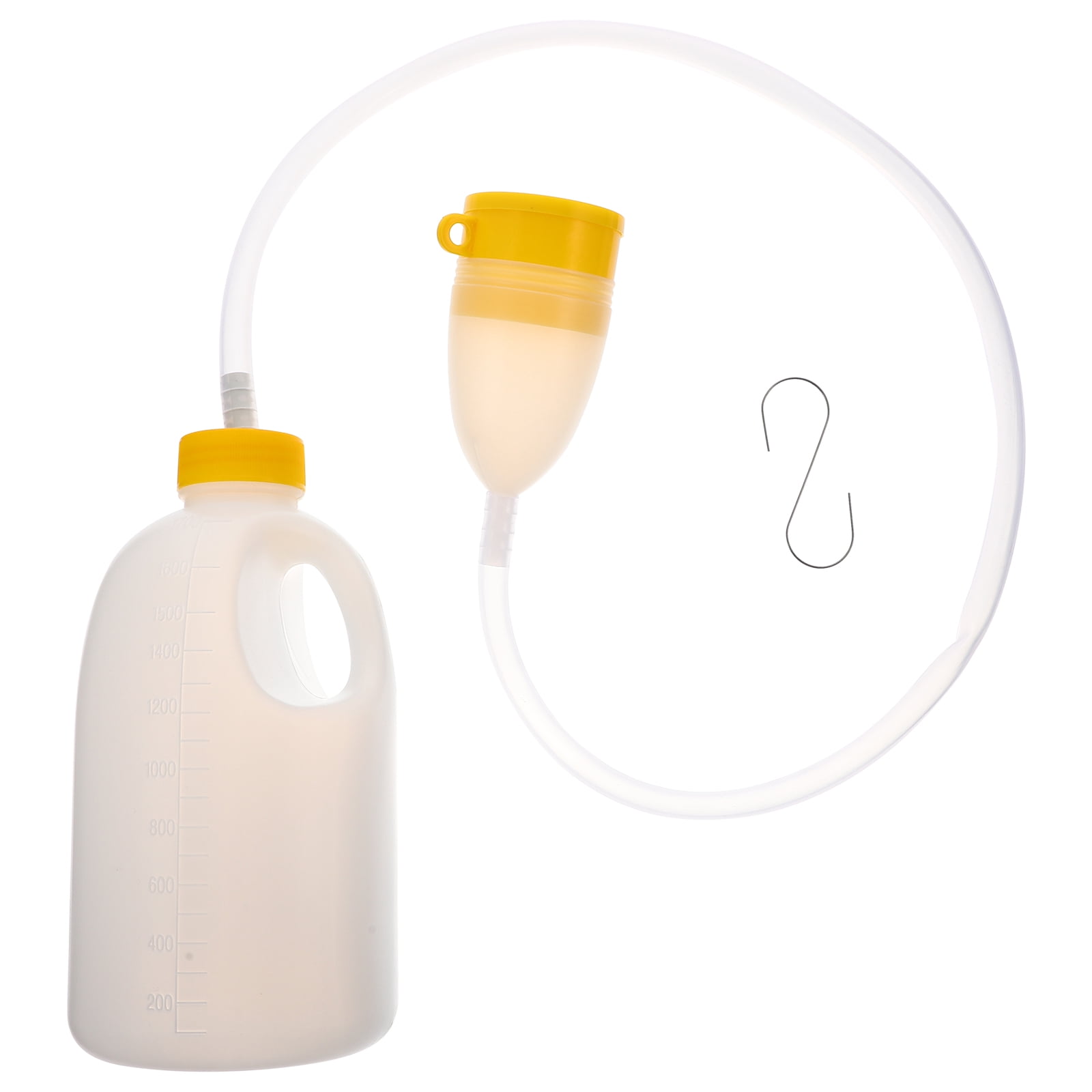 Qiushaoyue Urinal Bottle Plastic Urine Jar Plastic Urinal Bottle Urinal with Catheter Elderly Pee Pot Patient Supply