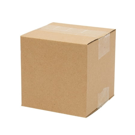 Qiushi 100 Pack 4x4x4 Corrugated Cardboard Boxes Small, Yellow Shipping Boxes for Mailing, Kraft Paper Gift Boxes for Packaging, Storage, Easy to Assemble