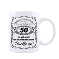 thumbnail image 1 of Qiushi Happy 50th Birthday Mug,1974 Vintage Coffee Cup for Women, Men, Friend Turning Fifty,Ceramic, 1 of 7
