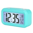 QiwagFerng Digital Alarm Clock Background Lighting LCD Display Snooze