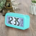 QiwagFerng Digital Alarm Clock Background Lighting LCD Display Snooze