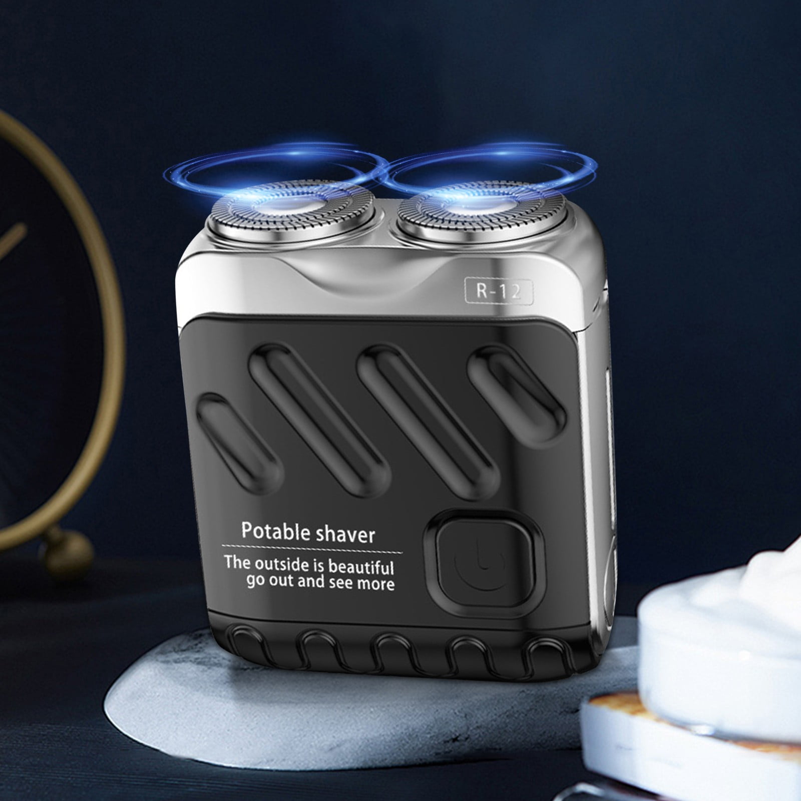 QiwagFerng Luggage Electric Shaver, Mini Pocket Size Electric Cool