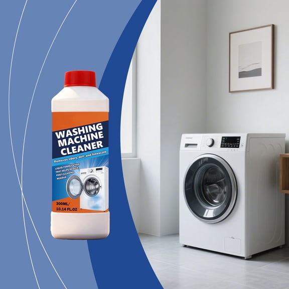 Qiweii 10 Oz Washing Machine Cleaner for Front & Top Load Washers Limescale Dirt & Odor Eliminator Laundry Appliance Care