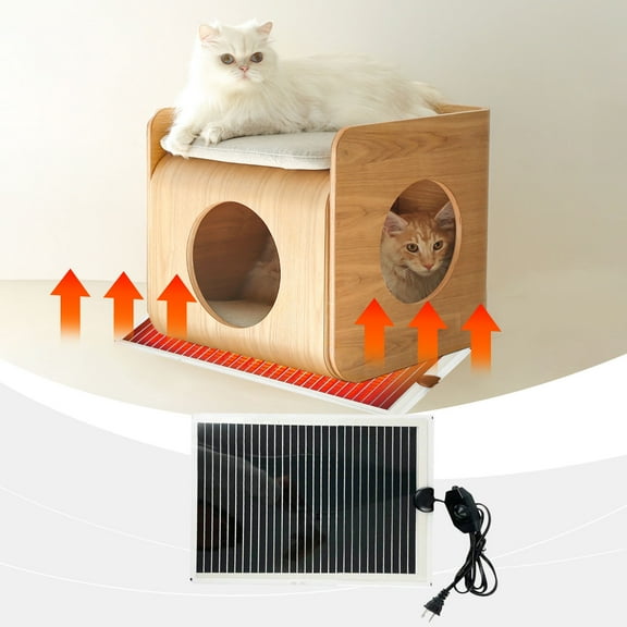 Qiweii 110V Reptile Thermal Pad，Crawler Pet Heating Mat，Insulation Pad for Turtle and Climbing Pet Feeding Box