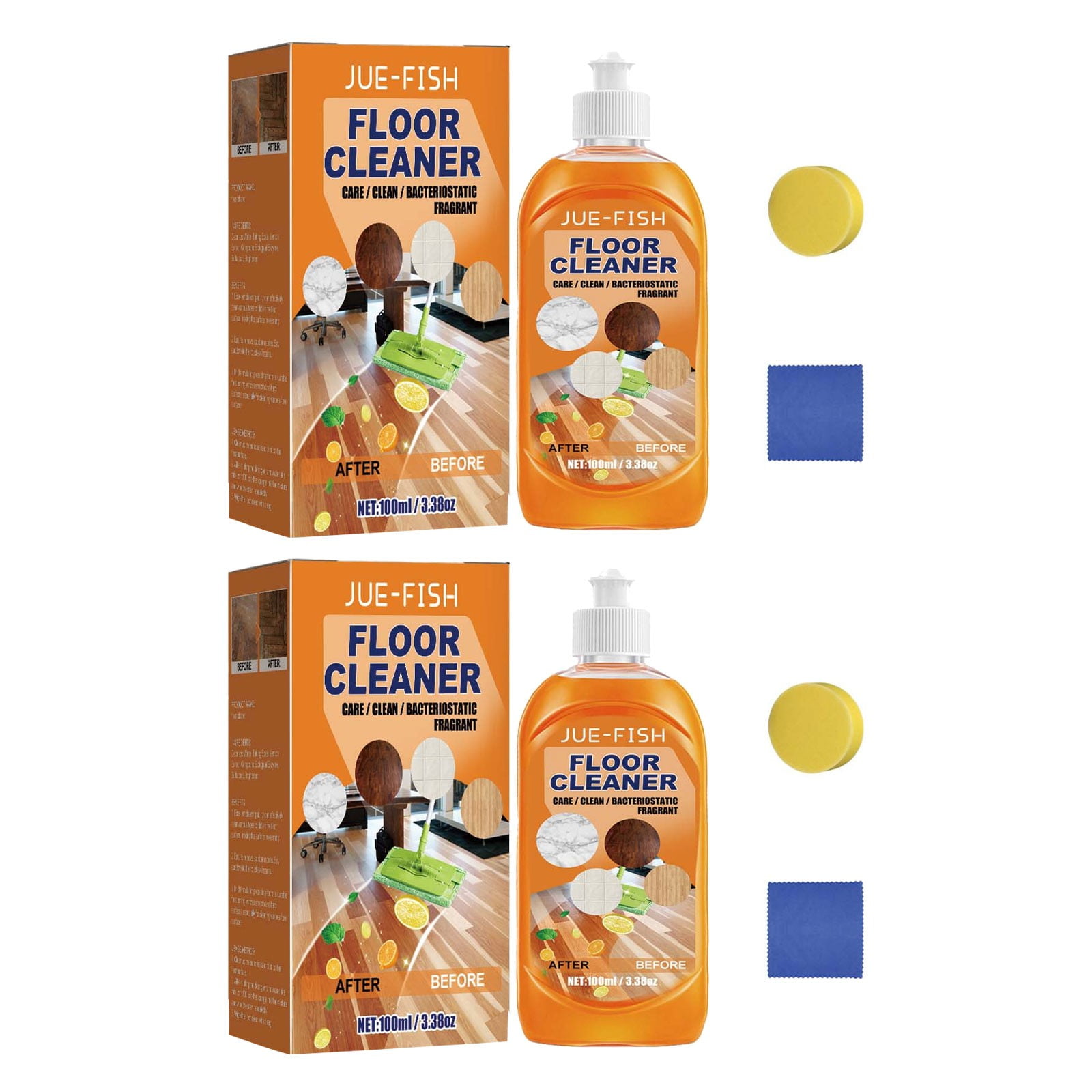 Qiweii 2 Piece 200ml Multi Surface Vinegar Floor Cleaner，Floor Polish ...