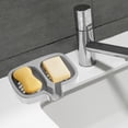 thumbnail image 1 of Qiweii 2-Tier Drainable Soap Box, Stackable Soap Dish Holder with Drain Holes for Bathroom, Kitchen Sink, Shower, Fast Drying Organizer for Bar Soap, Sponge, Loofah, 1 of 6
