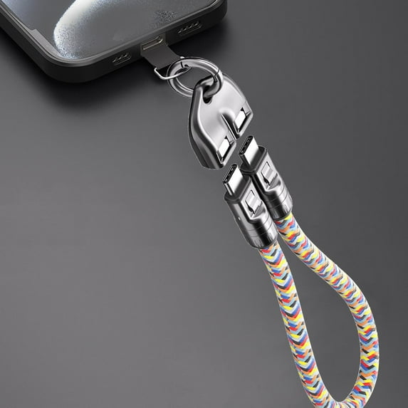 Qiweii 2-in-1 Charging Cable with Bracelet! 240W Ultra-Fast USB C to C Cable, Nylon Braided Cord & Wearable Strap, Portable Charger for Laptop, Phone, Tablet, Travel, Gym