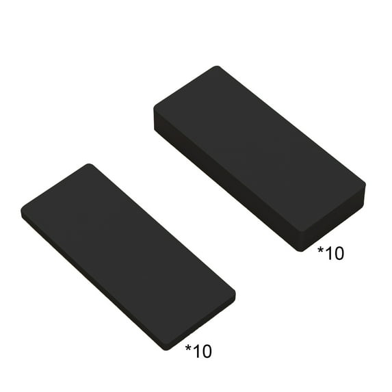 Qiweii 20-Pack Furniture Silence Pads, High-Density Foam Wall Protectors for Headboard, Nightstand, Desk, Eliminate Shaking, Wall Damage, No Residue Adhesive