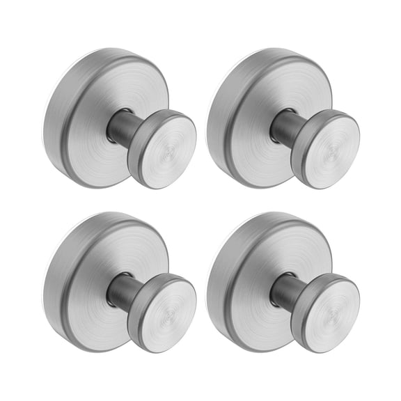 Qiweii 2024 Stainless Steel No-Drill Suction Cup Hooks Strong Adhesive for Shower Bathroom Towels Glass Doors Home Hanging