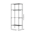 thumbnail image 1 of Qiweii 2025 New Coat Rack Freestanding Closet Organizer,Simple Hall Tree with 2 Storage Shelves, Corner Storage Organizer, for Entryway, Bedroom, Easy to Install, 1 of 6