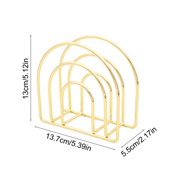 Qiweii 2025 New Elliptical Tissue Holder Table Napkin Rack Modern Metal Napkin Rack For Kitchen Tables And Countertops Cocktail Napkin Rack For Indoor And Outdoor Use