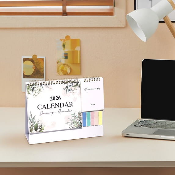 Qiweii 2026 English Daily Check In Desk Calendar，Creative ...