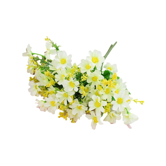 Qiweii 28 Head Fresh Style Artificial Aster Flower,Faux Plastic Floral for Home Decor and Floral Arrangement