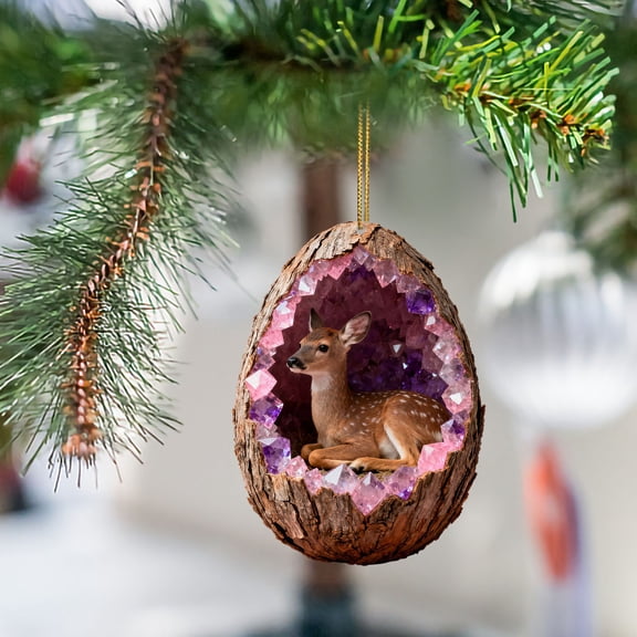 Qiweii 2D Acrylic Animal Series Pendant Decoration Glow-In-The-Dark Design for Backpack Car Keychain Home Decor