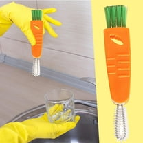 Qiweii 3 in 1 Cup Lid Cleaning Brush, Portable Cup Cleaner Brush, 2025 New Water Bottle Cleaner Brush, 3 in 1 Multifunctional Cleaning Brush for Home Kitchen Cleaning Tools(2PCS)