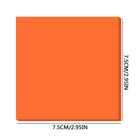 Qiweii 3 By 3 Inch Translucent Color Memo Pad，50 Sheet Per Pad Sticky Note